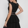 Коктейльное черное платье беби-долл 36328  xp-1500