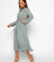 Элегантное летнее платье в цветочек 51786