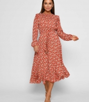 Элегантное летнее платье в цветочек 51785