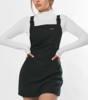 Изумрудное платье-комбинезон с карманом 36263