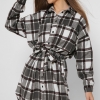 Шерстяное платье-рубашка в клетку 38271 xp-1548 Шерстяное платье-рубашка в клетку 38271 xp-1548