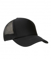 Кепка-тракер унисекс с сеткой, чёрный 56207