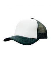 Кепка-тракер унисекс с сеткой, белый-графит 56222