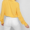 Женская блузка на резинке желтый цвет 36858  xp-1597