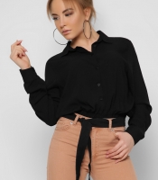 Женская блузка на резинке цвет черный 36855