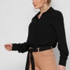 Женская блузка на резинке цвет черный 36855  xp-1598