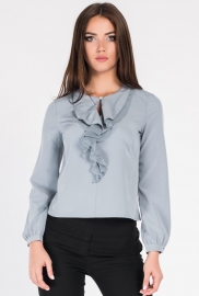 Стильная блуза с оборкой 34178
