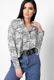 Стильная блуза оверсайз блуза 35098