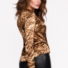 Модная женская блуза с леопардовым принтом 35100  xp-1676