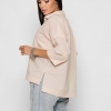 Хлопковая бежевая блуза oversize 37398 xp-1685 Хлопковая бежевая блуза oversize 37398 xp-1685