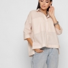 Хлопковая бежевая блуза oversize 37398 xp-1685 Хлопковая бежевая блуза oversize 37398 xp-1685