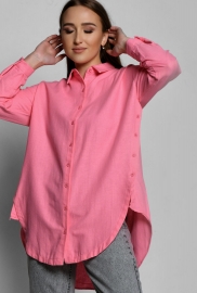 Теплая рубашка розового цвета 55188