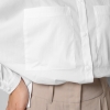 Базовая белая рубашка оверсайз с накладными карманами 36046  xp-1727