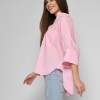 Женская розовая рубашка свободного силуэта 50839  xp-1737