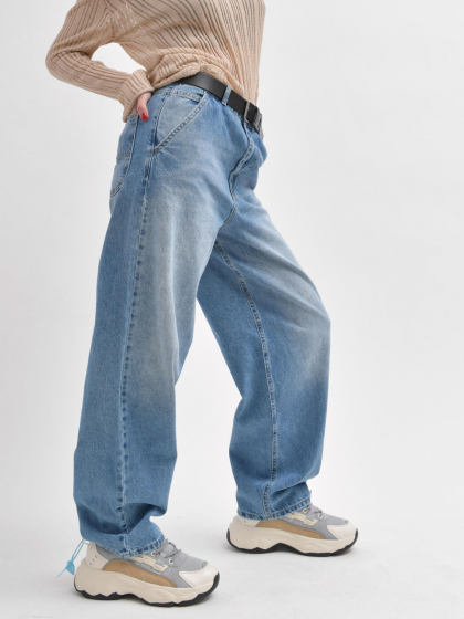 Голубые джинсы baggy 55995