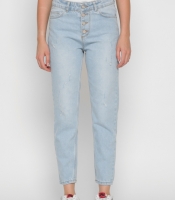 Голубые mom джинсы 37209