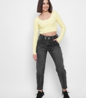 Темные мом джинсы 43104