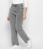 Серые джинсы кюлоты 43129