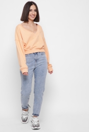 Стильные мом джинсы с потёртостями 43130 Стильные мом джинсы с потёртостями 43130