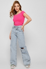 Летние джинсы палаццо 48374 Летние джинсы палаццо 48374