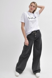 Женские графитовые джинсы wide leg 55998 Женские графитовые джинсы wide leg 55998