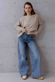 Джинсы Wide Leg голубого цвета 55999 Джинсы Wide Leg голубого цвета 55999