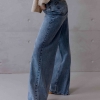 Джинсы Wide Leg голубого цвета 55999  xp-1839