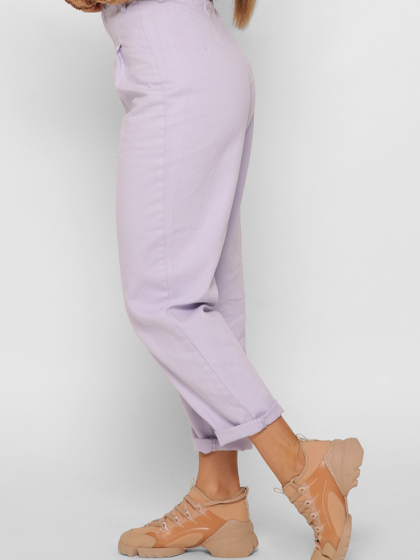 Женские джинсы slouchy цвет сирень 37967