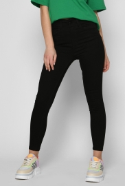 Черные джинсы скинни с высокой посадкой 55130 Черные джинсы скинни с высокой посадкой 55130