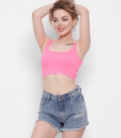 Джинсовые шорты с необработанным краем 43095