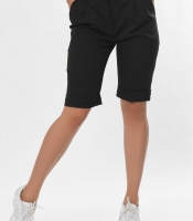 Черные бермуды миди длины 36243