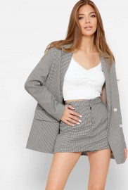 Шорты-юбка в гусиную лапку 46465 Шорты-юбка в гусиную лапку 46465