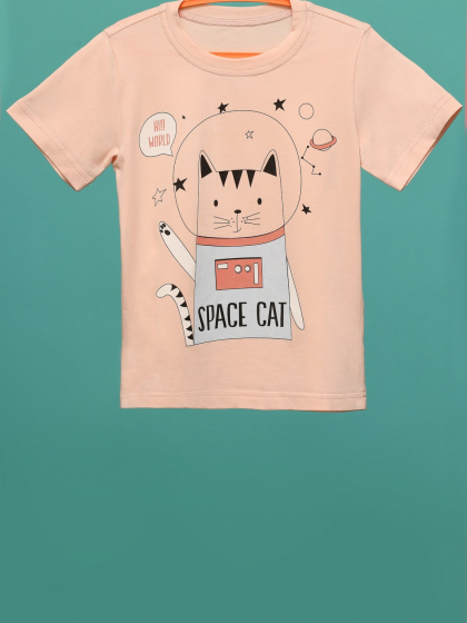 Детская футболка Standart с принтом Space cat 34491