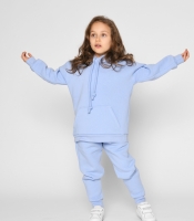 Детский голубой спортивный костюм унисекс на флисе 53300