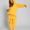 Детский желтый спортивный костюм унисекс на флисе 53301  xp-1949