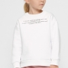 Детский свитшот с надписью цвет белый 38459  xp-1964
