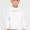 Детский свитшот с надписью цвет белый 38459  xp-1964