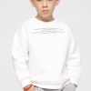 Детский свитшот с надписью цвет белый 38459  xp-1964