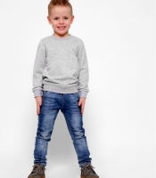 Детский свитшот на флисе цвет серый 30423