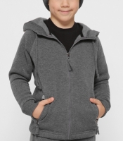 Детская спортивная кофта на молнии цвет графит 38468