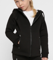 Детская черная спортивная кофта на молнии 38382