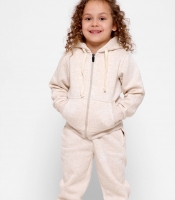 Детская однотонная спортивная кофта бежевого цвета 31999 Детская однотонная спортивная кофта бежевого цвета 31999