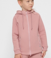 Детская спортивная кофта на молнии цвет пудра 38470