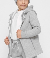 Детская спортивная кофта на молнии цвет серый 38469