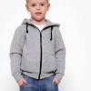 Детская однотонная спортивная кофта серого цвета 31996  xp-2012