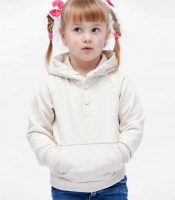 Детское бежевое худи без принта 32006