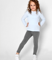 Детские серые леггинсы на флисе 53214