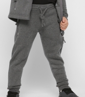 Детские спортивные штаны цвет графит 38471