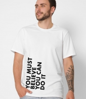 Футболка мужская с принтом You Can Do It CRC 16032-3 56379