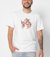 Футболка мужская с принтом Ангелы с автоматами CRC 101-3 37502